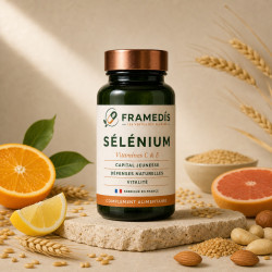 Sélénium + Vitamines C & E — Anti-âge cellulaire | Framedis